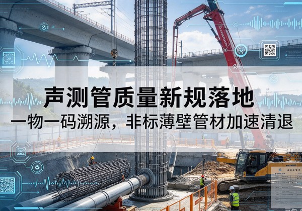 湖口声测管质量新规落地，一物一码溯源，非标薄壁管材加速清退